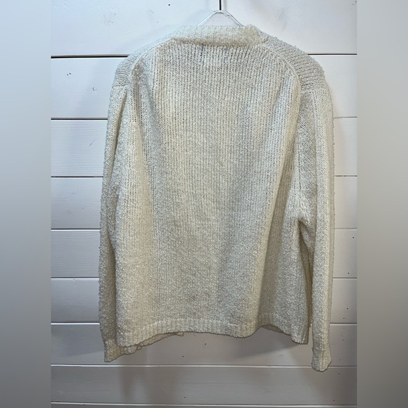 BAY CLUB -cream-Vintage Cardigan - Size L - Picture 3 of 9